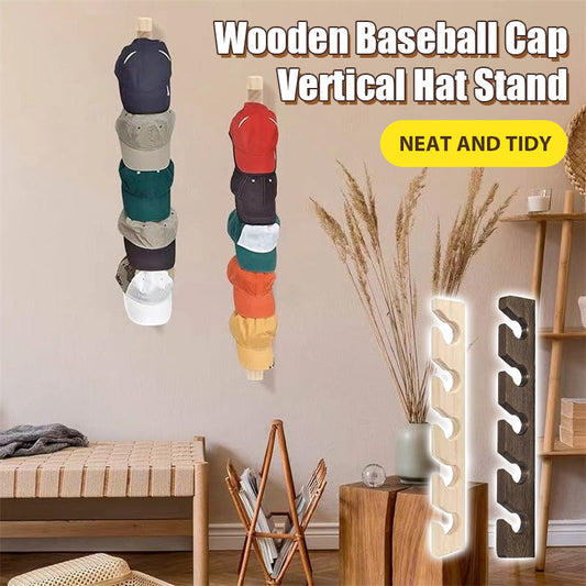 🔥Sidste dag 49% OFF 🔥Træ Baseball Cap Lodret Hat Stand