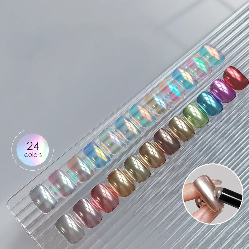 Nye Super Shiny Mirror Aurora Powder Nail Crayons